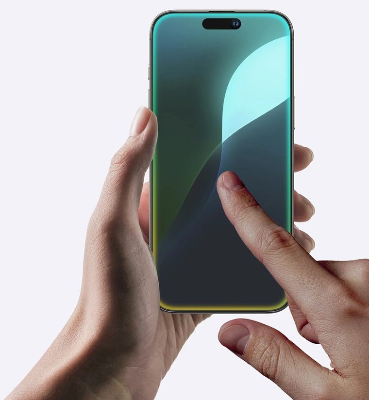 „AmazingThing“ titano matinis grūdintas stiklas, skirtas „iPhone 16 Pro Max“.