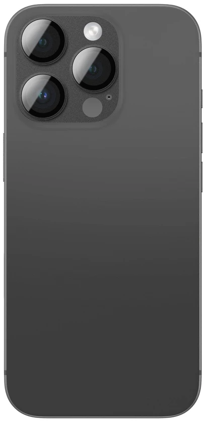 AmazingThing Aviation-Grade Alloy Apsauginis stiklas Lens skirtas Apple iPhone 16 Pro / 16 Pro Max Camera Lens – Juodas