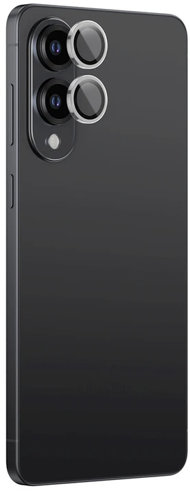 „AmazingThing Radix AR“ objektyvo stiklinis dėklas „Samsung S25 Edge Camera Island“ – skaidrus