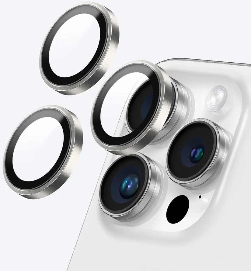 AmazingThing AR 3 Lens Glass Full Clear Apsauginis stiklas skirtas Apple iPhone 16 Pro / 16 Pro Max – Transparent