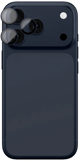 AmazingThing Lens Glass skirtas Apple iPhone 17 Pro / Pro Max with Mėlyna Aluminum Frame