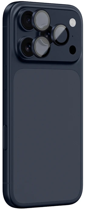 AmazingThing Lens Glass skirtas Apple iPhone 17 Pro / Pro Max with Mėlyna Aluminum Frame