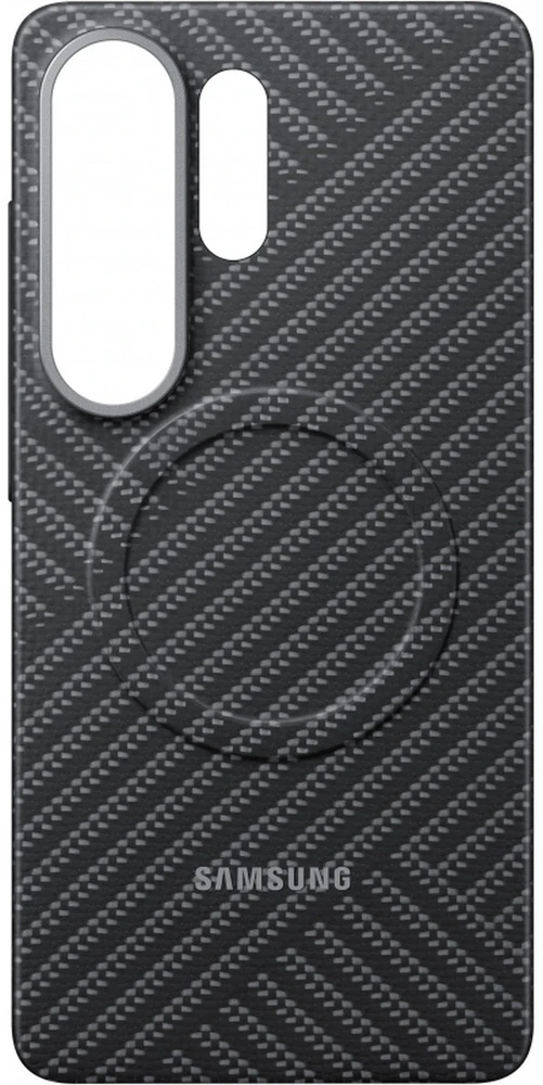 KS948SS anglies pluošto magnetinis dėklas „Samsung Galaxy S26 Ultra“, pilkas