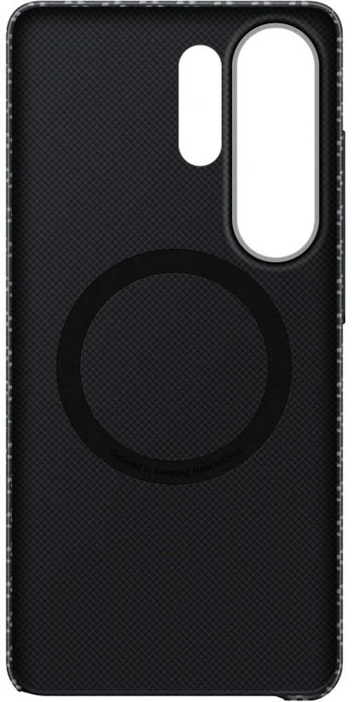 KS948SS anglies pluošto magnetinis dėklas „Samsung Galaxy S26 Ultra“, pilkas