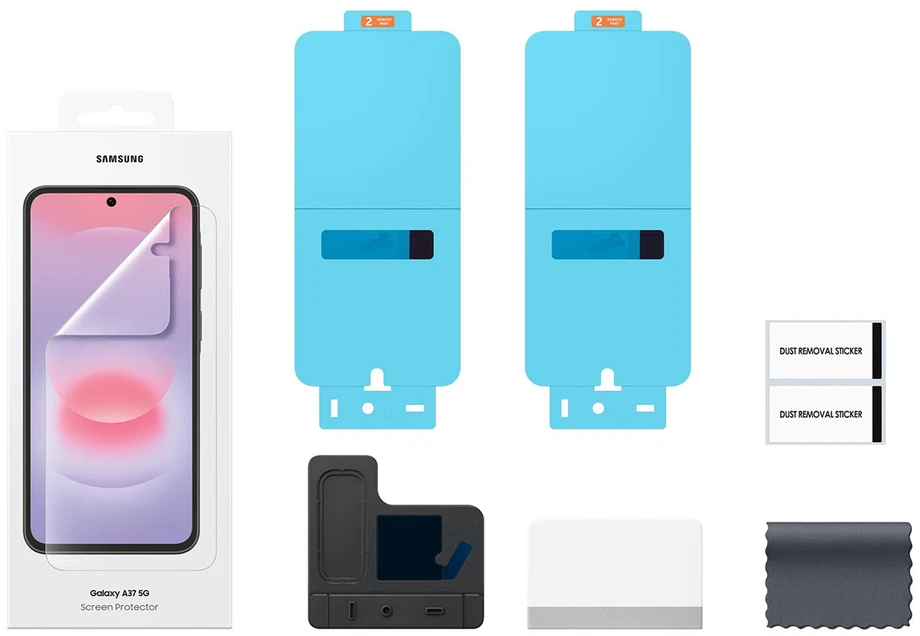 112803 EF-UA376CTE apsauginė „Samsung Galaxy A37“ plėvelė, skaidri
