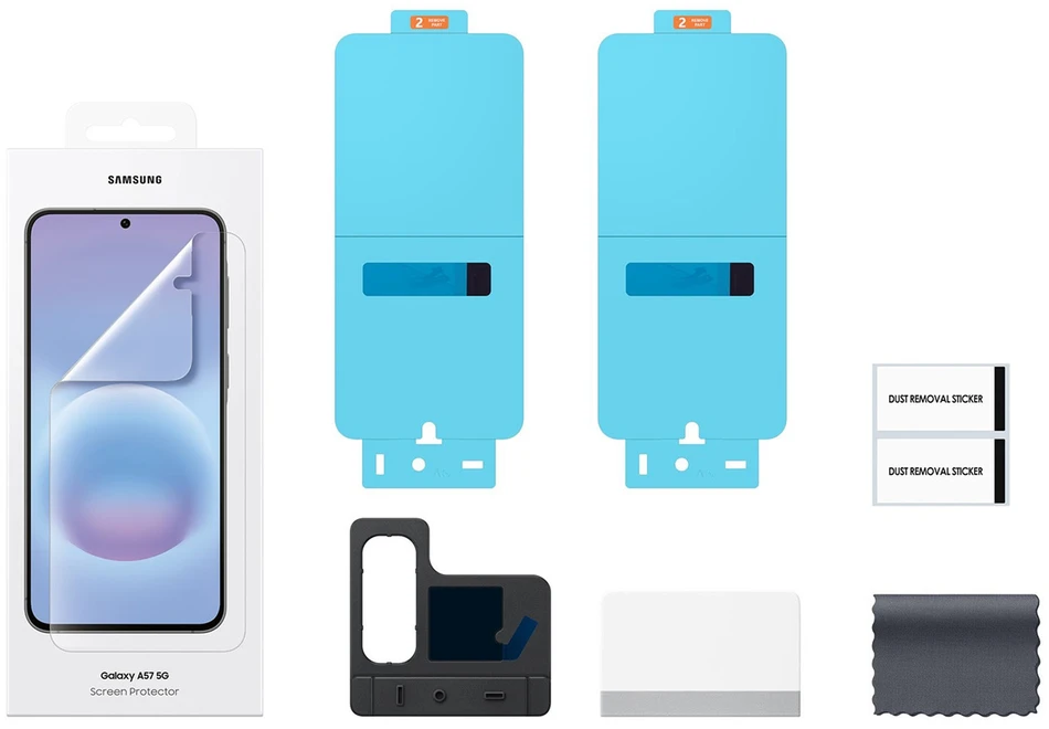 112803 EF-UA576CTE apsauginė „Samsung Galaxy A57“ plėvelė, skaidri