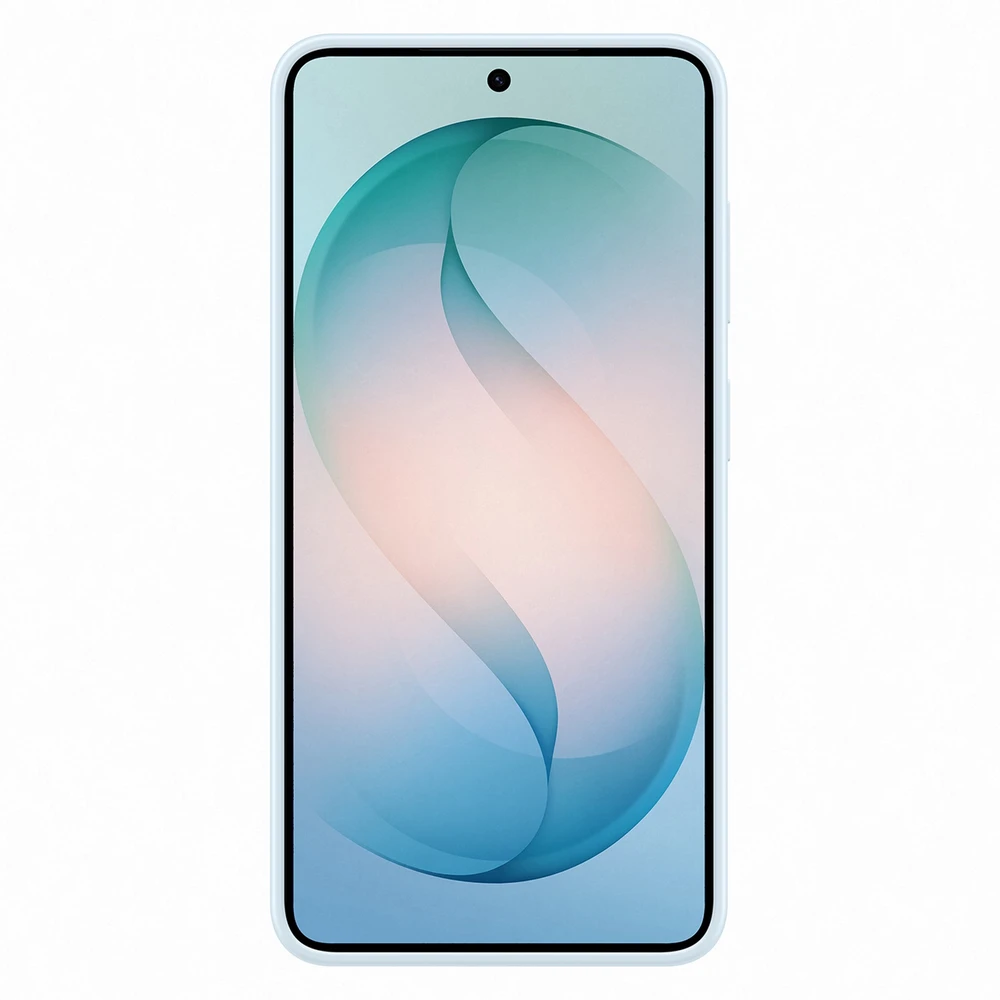 Samsung Galaxy S26 silikoninis magnetinis dėklas su šviesa Mėlyna