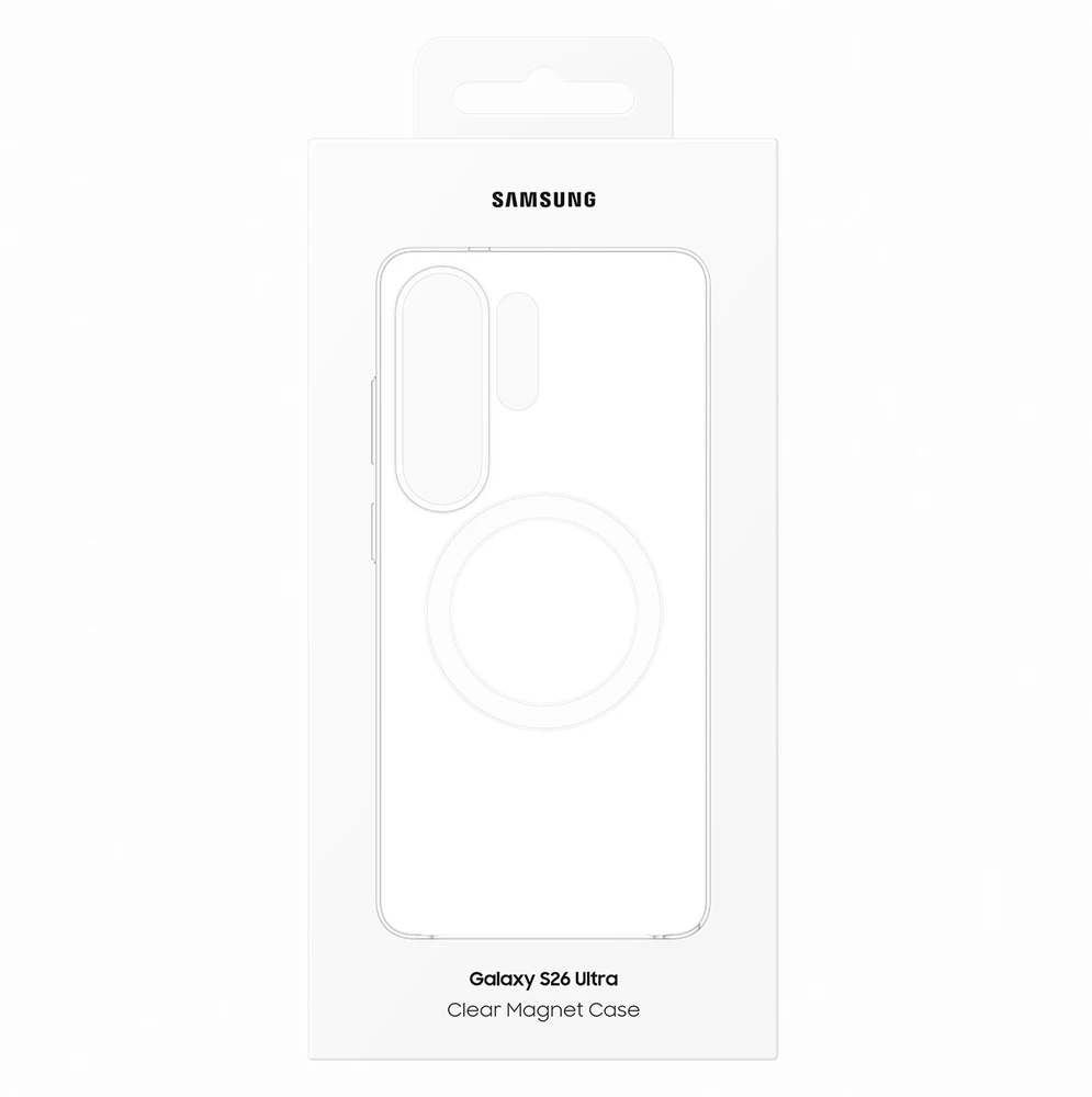 „Samsung Galaxy S26 Ultra Clear“ magnetinis dėklas, permatomas