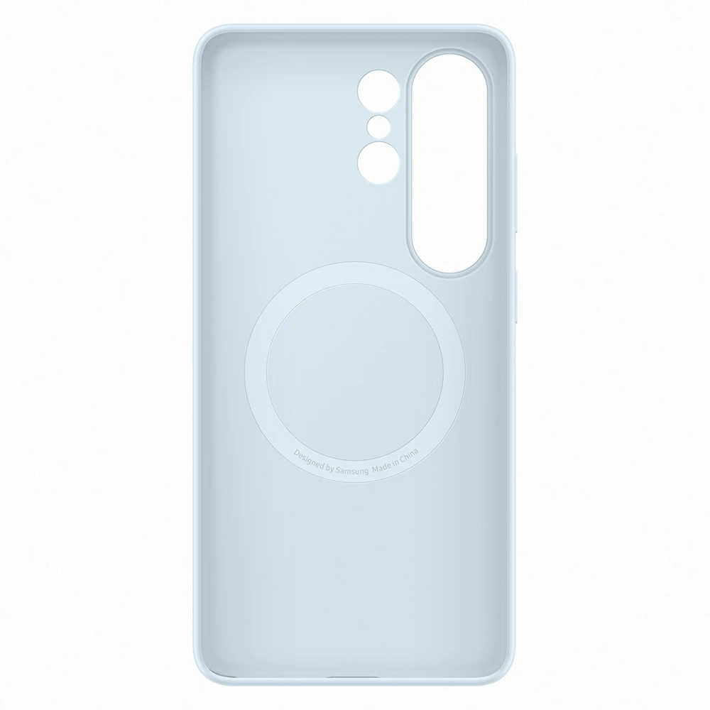 Samsung Galaxy S26 Ultra silikoninis magnetinis dėklas su šviesa Mėlyna