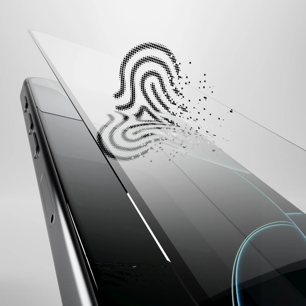 Hibridinė ekrano apsauga Puro Flexible Glass D3O su juodu rėmeliu Apple iPhone 16 Pro Max