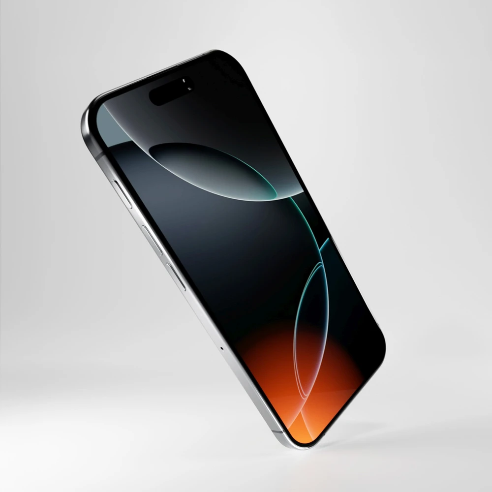 Hibridinė ekrano apsauga Puro Flexible Glass D3O su juodu rėmeliu Apple iPhone 16 Pro Max