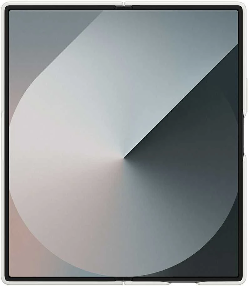 Dėklas Samsung Galaxy Fold6 stovimas dangtelis su dirželiu Baltas