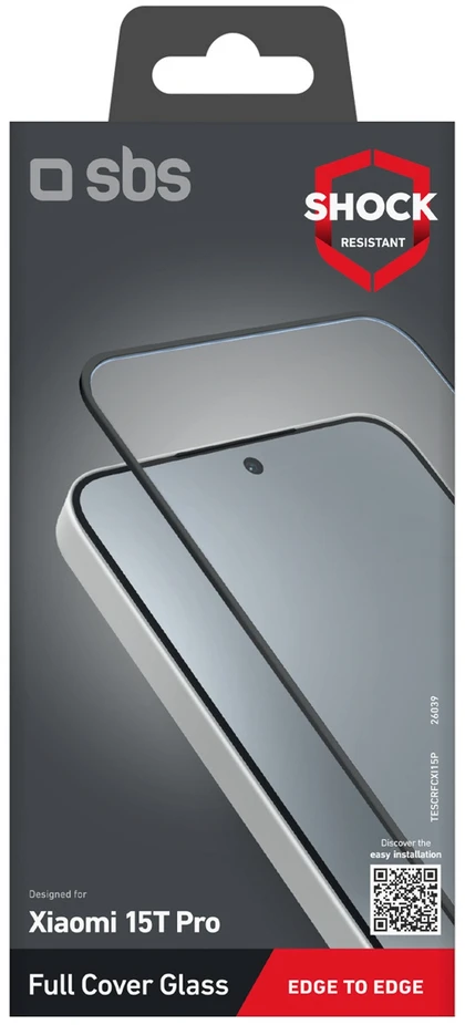 SBS Pilnai dengiantis grūdintas stiklas, skirtas „Xiaomi 15T Pro“