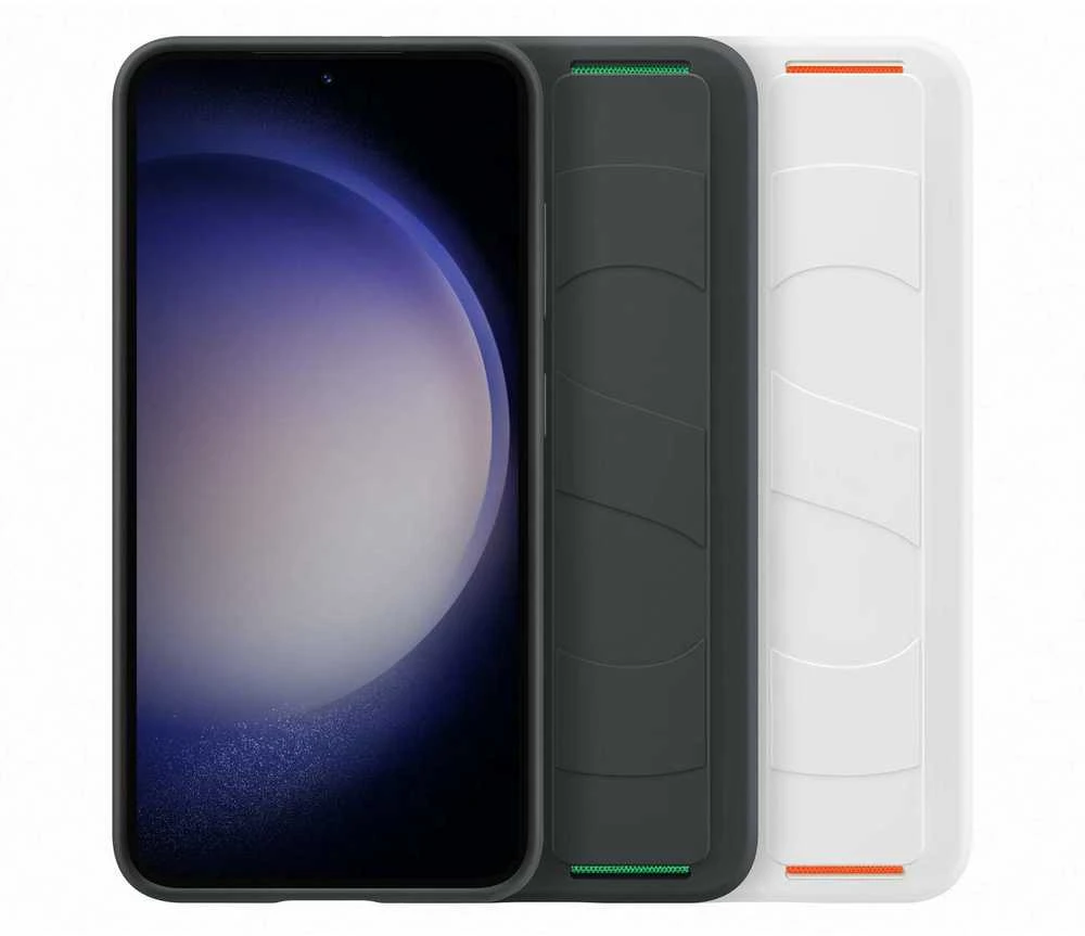 Dėklas Samsung Galaxy S23 Silicone Grip Cover Juodas