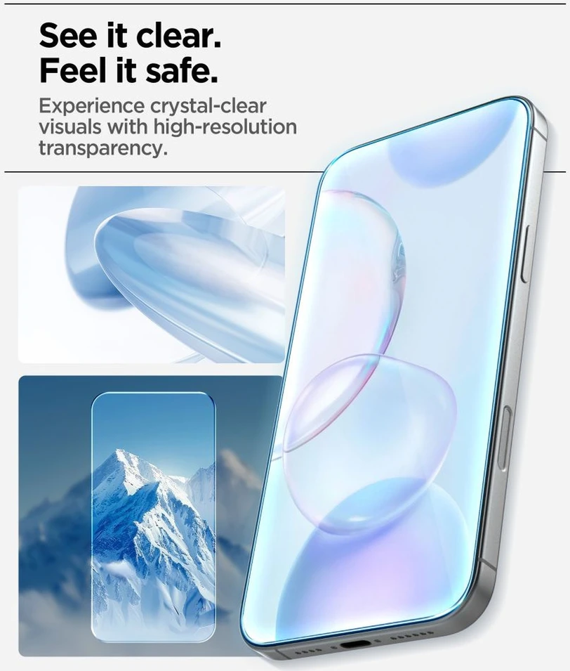 Apsauginis stiklas Spigen ALM GLAS.TR SLIM 3-pack Apple iPhone 17 skaidrus