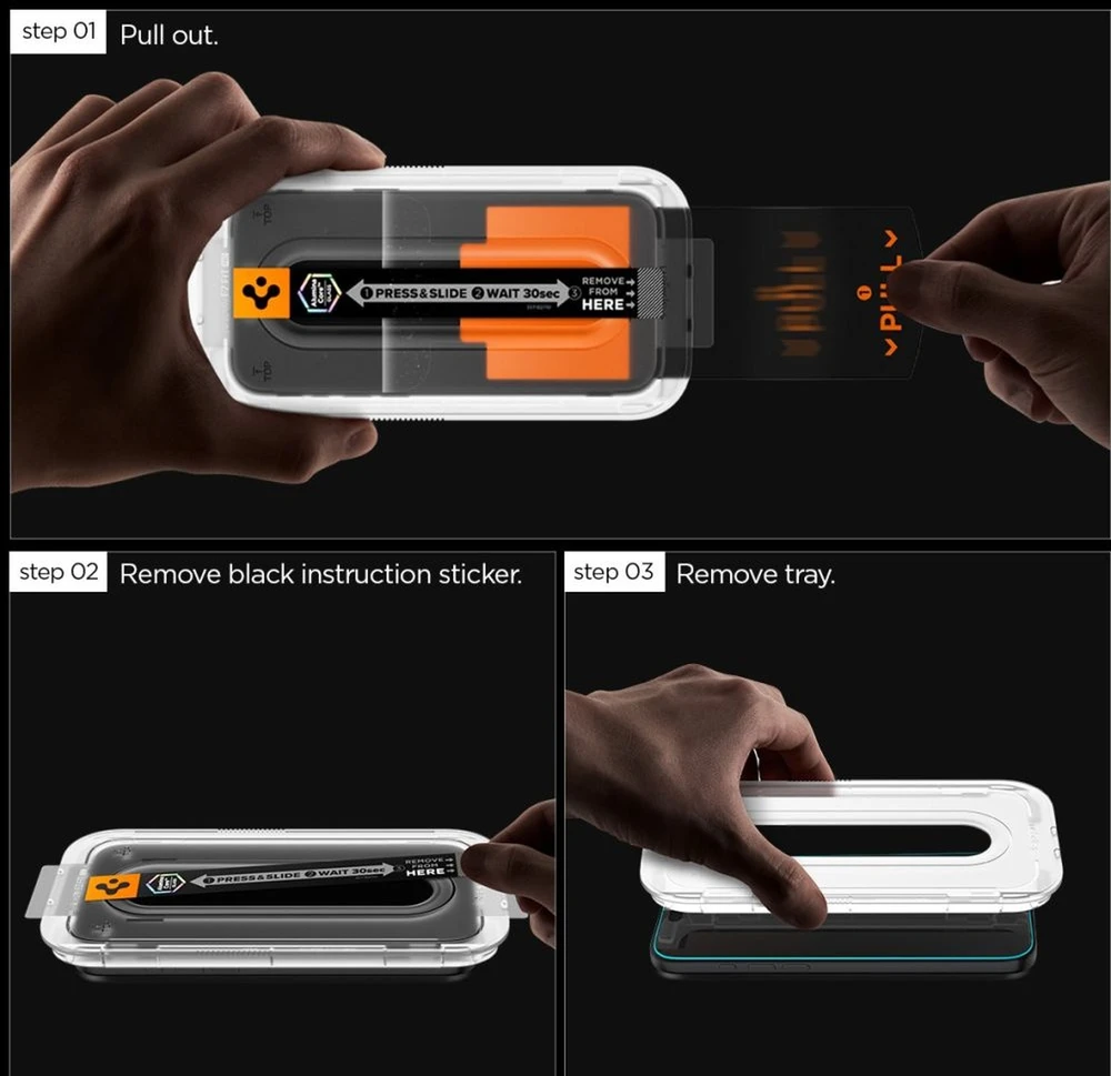 „Spigen Glass tR EZ Fit Pro“ 2 vnt., skaidrūs – „Samsung Galaxy S25 FE“