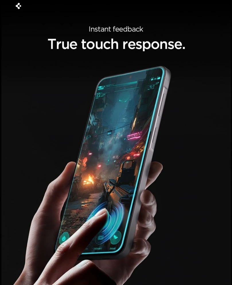 Grūdintas stiklas Spigen GLAS.TR „EZ FIT PRO” 2-PACK GALAXY A57 5G SKAIDRUS