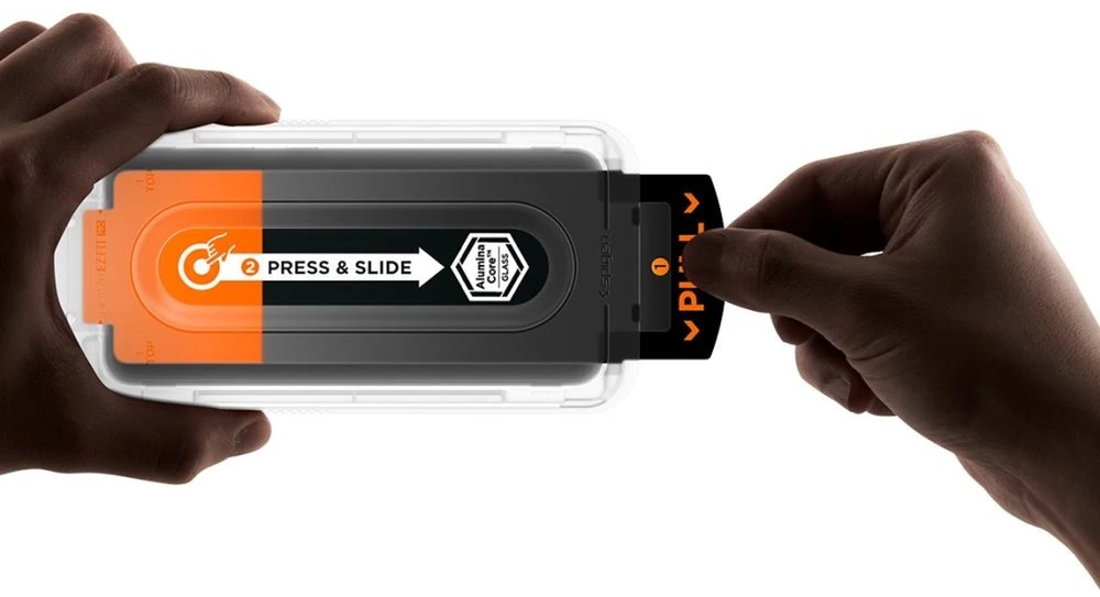 „Spigen Glass tR EZ Fit Pro“ 2 vnt., skaidrūs – „Samsung Galaxy S25 FE“