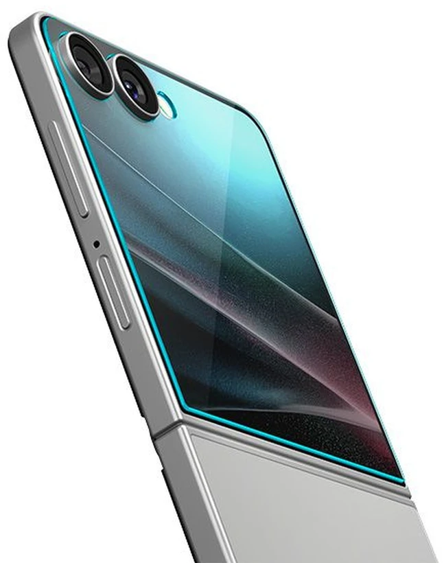 Apsauginis grūdintas stiklas Samsung Galaxy Z Flip 7 telefonui „Spigen Glas.TR EZ Fit HD 2 vnt.”