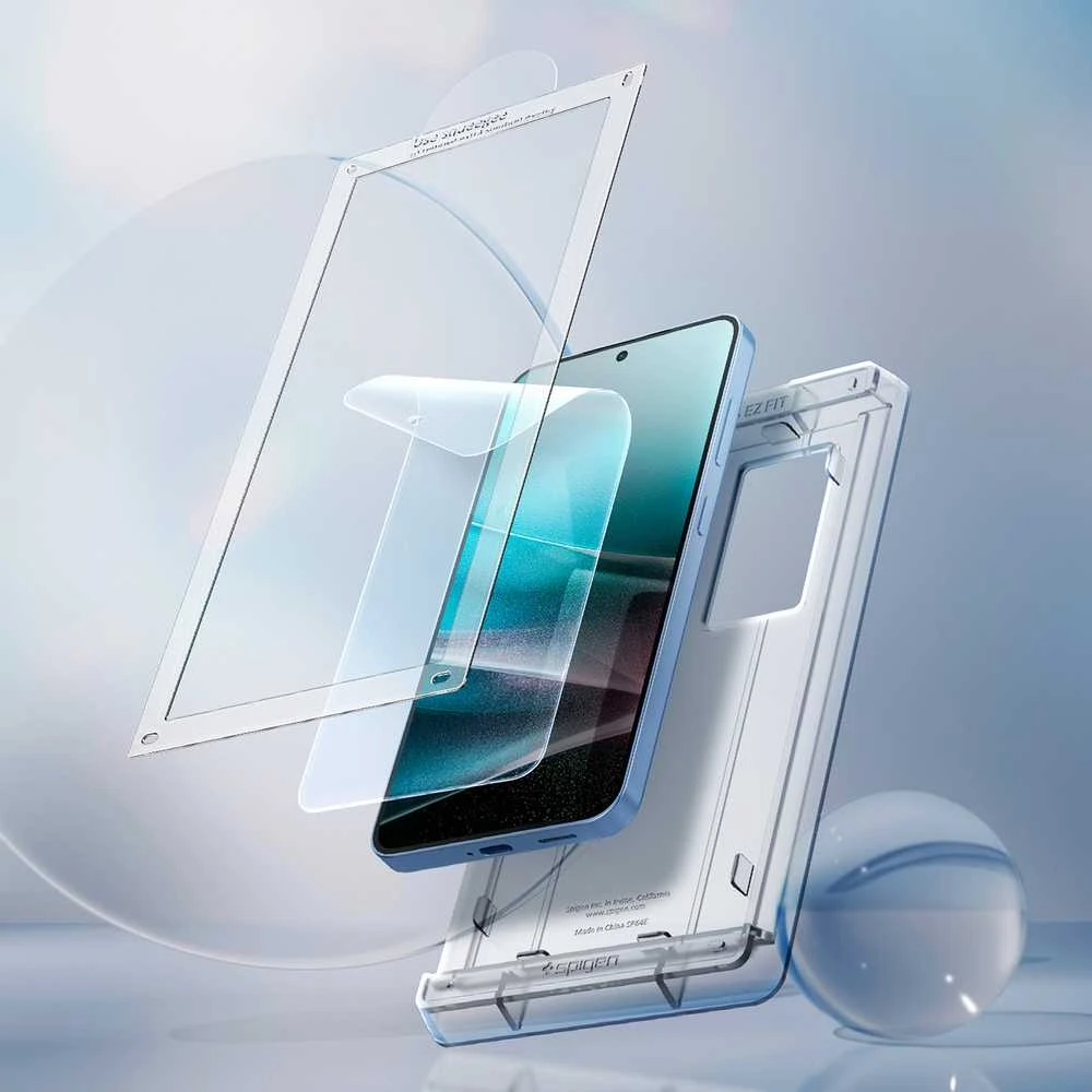 Spigen ELITE SHIELD EZ FIT Hybrid Glass Samsung Galaxy S25 Plus – Transparent