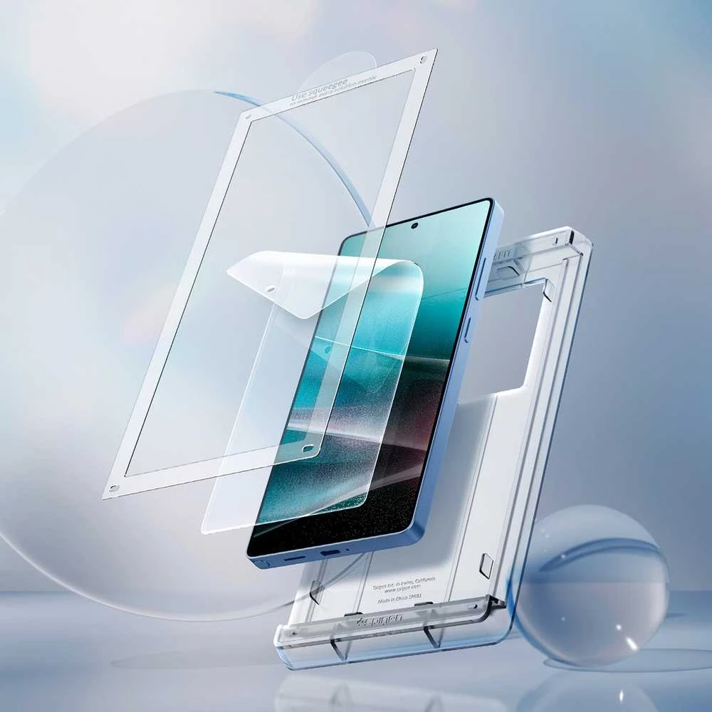 Spigen Elite Shield EZ FIT Hybrid Glass Samsung Galaxy S25 Ultra – Transparent
