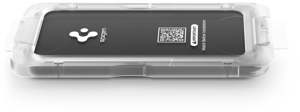 „Spigen Glass tR EZ Fit Pro HD“ (privatumo) 2 vnt., skaidrūs – „Samsung Galaxy S26“