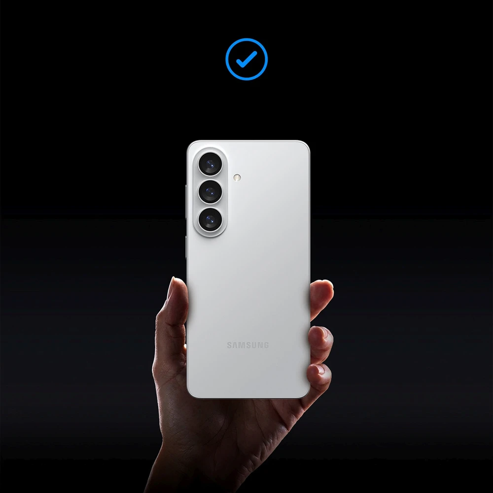 „Spigen Glass tR EZ Fit Pro HD“ (privatumo) 2 vnt., skaidrūs – „Samsung Galaxy S26“