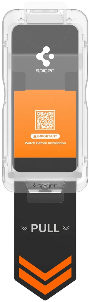 „Spigen Glass tR EZ Fit Pro HD“ (privatumo) 2 vnt., skaidrūs – „Samsung Galaxy S26“