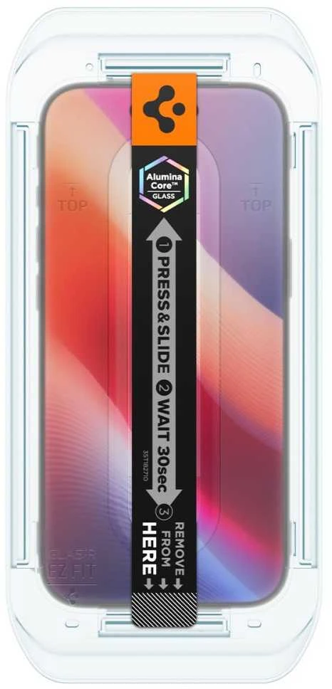 Ekrano apsauginis stiklas Spigen Glass tR EZ Fit (Privacy) 2 Pack, transparency - iPhone Air