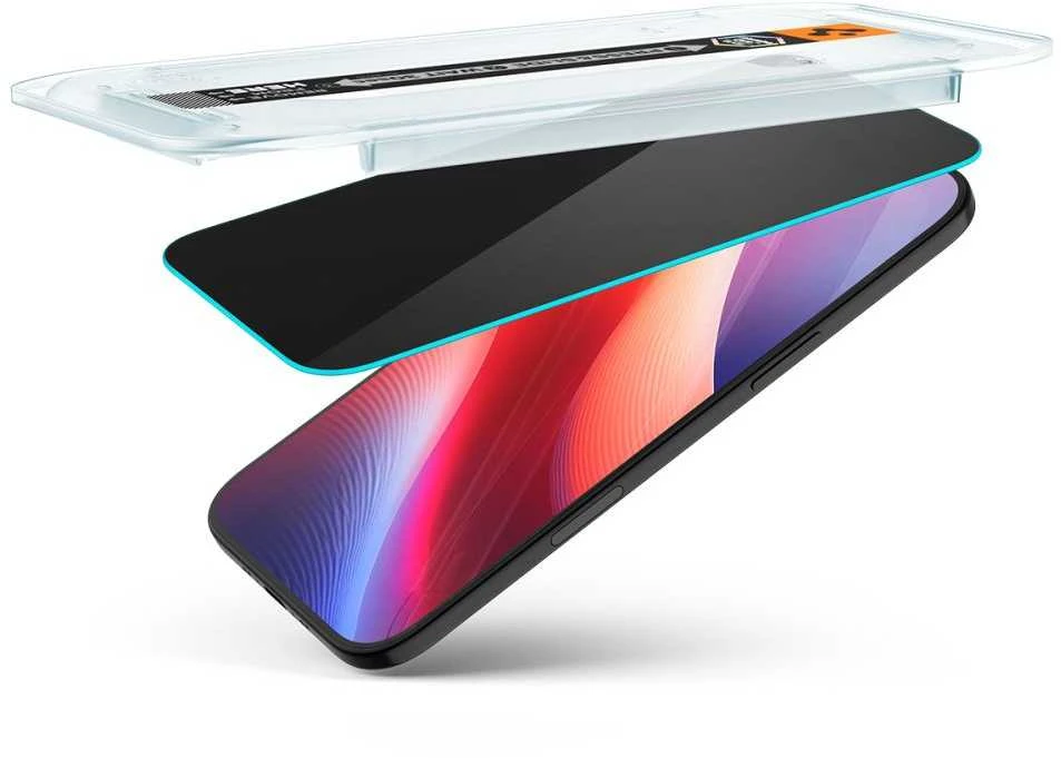 Ekrano apsauginis stiklas Spigen Glass tR EZ Fit (Privacy) 2 Pack, transparency - iPhone Air