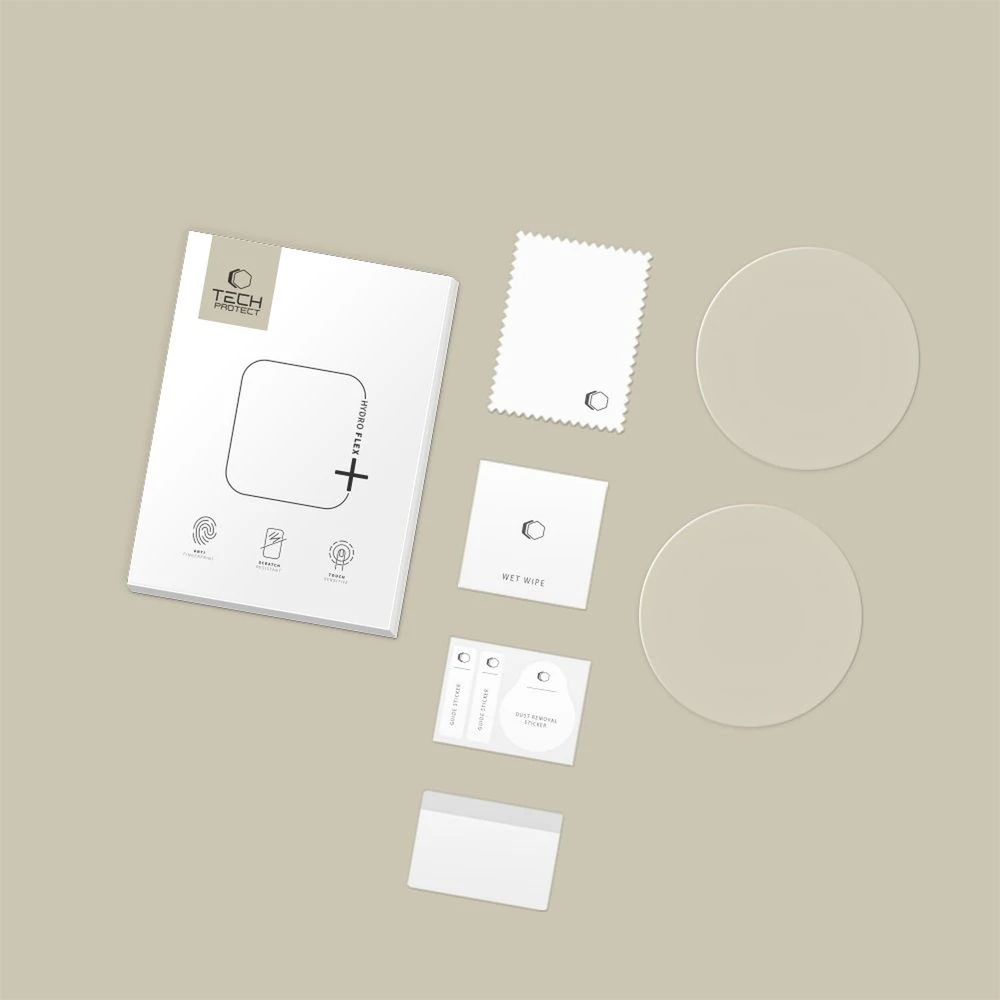 Hidrogelinė plėvelė Tech-Protect Hydro Flex+ 2-pack Garmin Venu 4 (45 mm) Clear