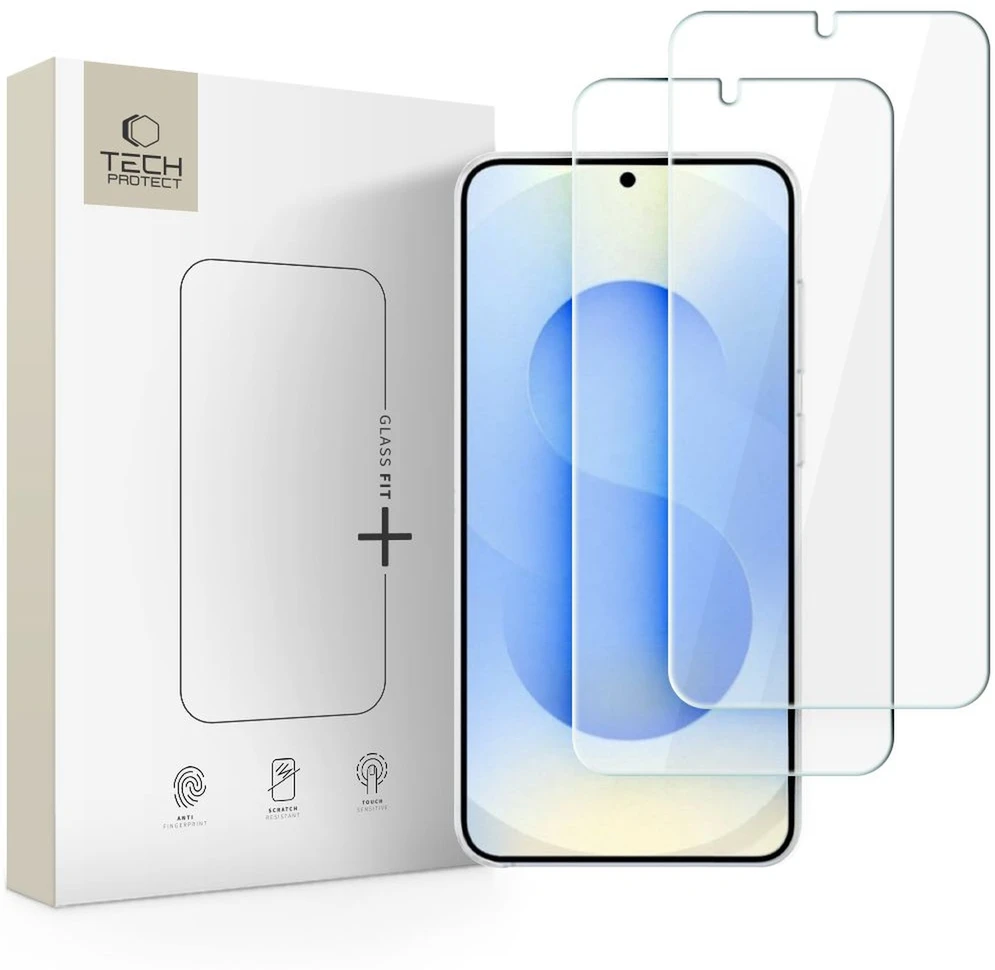 Tech-Protect Apsauginis stiklas Fit+ 2-pack Samsung Galaxy S26 skaidrus