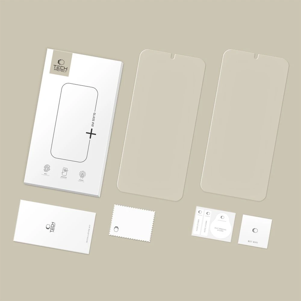 Tech-Protect Apsauginis stiklas Fit+ 2-pack Samsung Galaxy S26 skaidrus