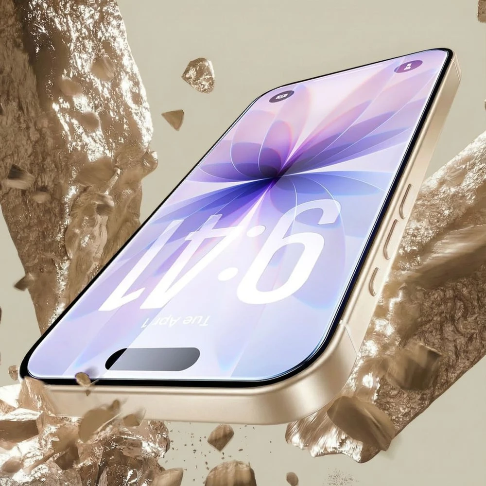 „Tech-Protect Glass Fit+“ 2 grūdinto stiklo pakuotė, skirta „iPhone 16 Pro / 17 / 17 Pro“ – skaidri