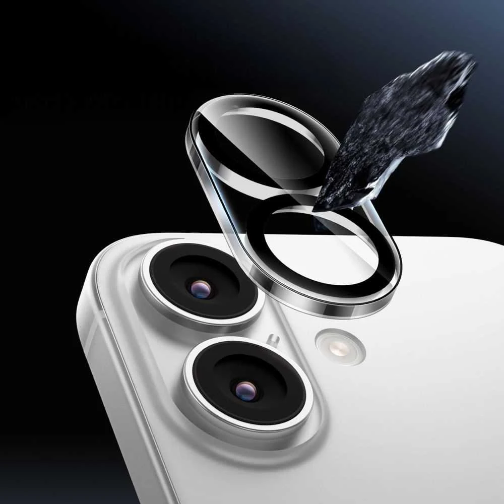 „Tech-Protect Cam Fit+“ kameros dėklas, skirtas „iPhone 17“ – skaidrus