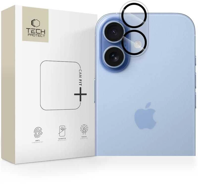 „Tech-Protect Cam Fit+“ kameros dėklas, skirtas „iPhone 17“ – skaidrus