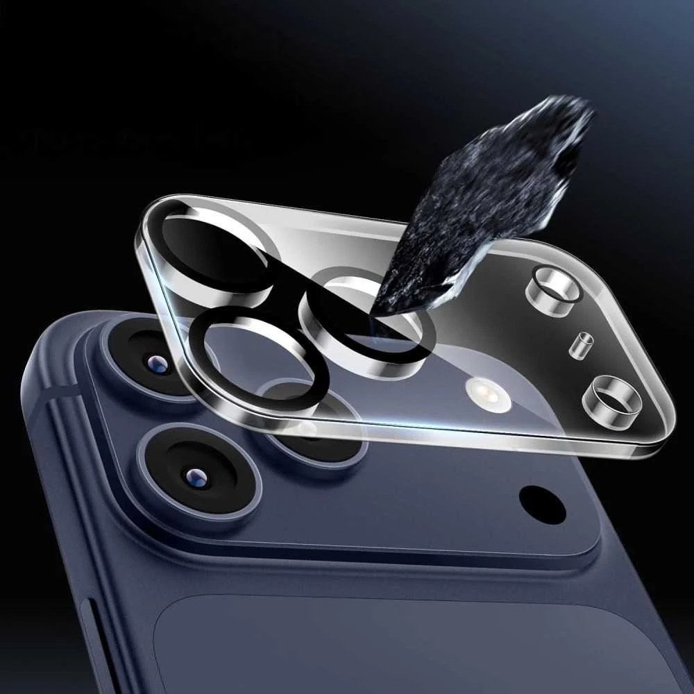 „Tech-Protect Cam Fit+“ kameros dėklas, skirtas „iPhone 17 Pro Max“ – skaidrus