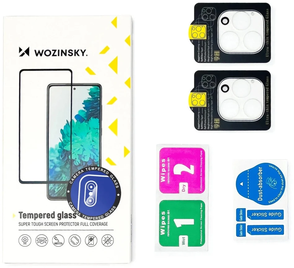 Wozinsky Full Camera Glass apsauginis stiklas skirtas the rear camera skirtas Samsung Galaxy S26 Ultra – 2 pcs.