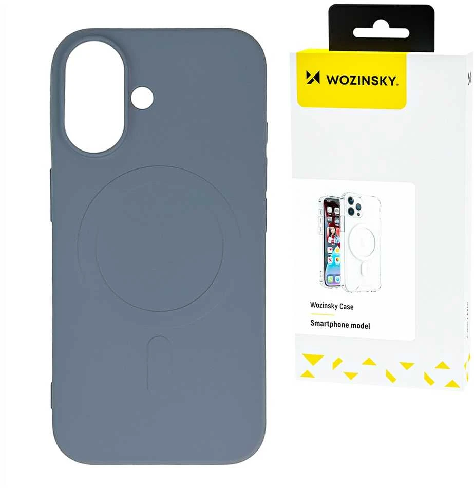 Wozinsky Silicone Magsafe Magnetic Samsung Galaxy S25 Plus – dėklas telefonui pilkos spalvos