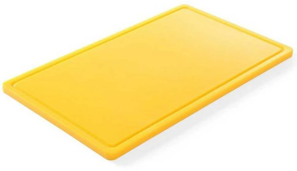 Deska do krojenia HACCP do drobiu GN 1/1 geltona - Hendi 826058