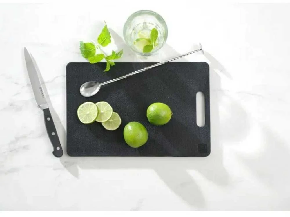 Deska do krojenia uniwersalna su laikikliu 250 x 150 mm juoda - Hendi 826478