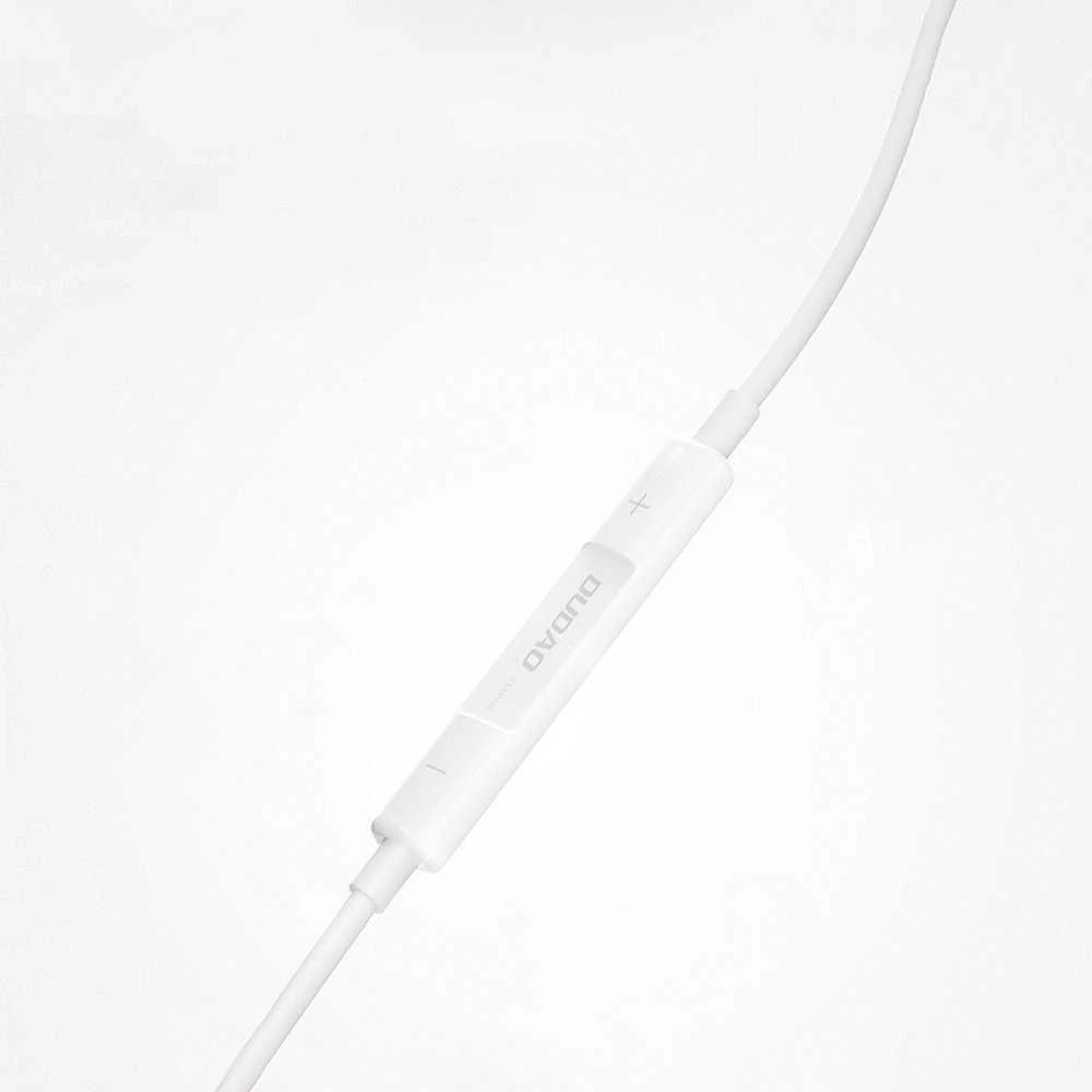 Dudao X14PROL-W1 į ausis įkišamos ausinės su Lightning jungtimi baltos spalvos (X14PROL-W1)