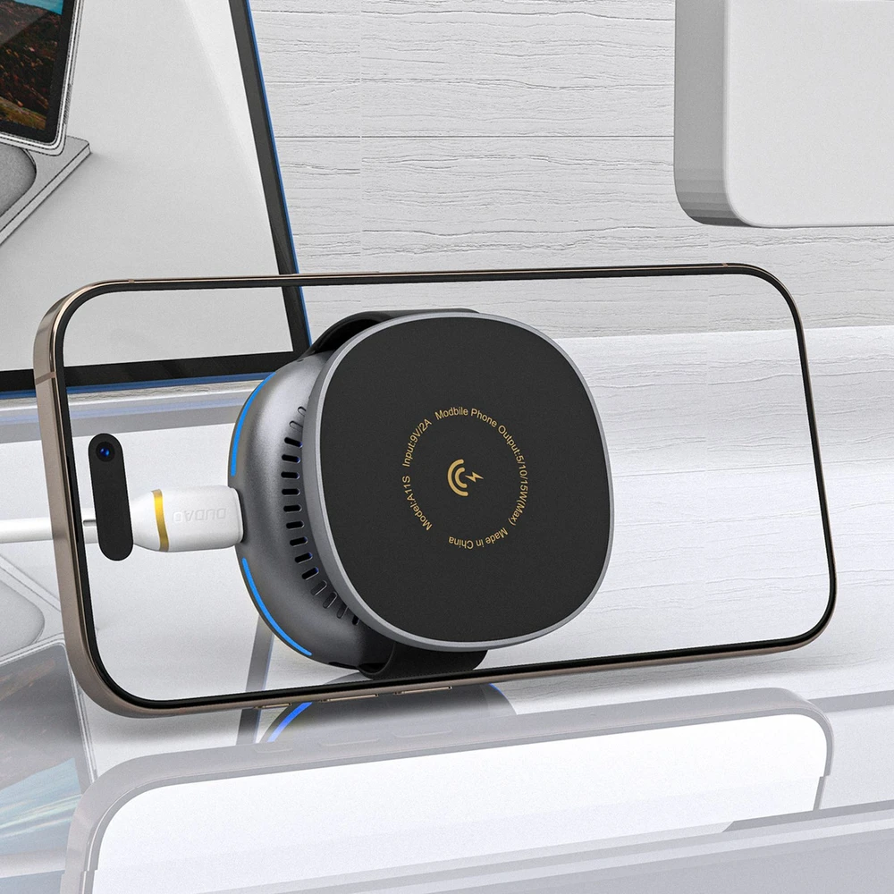Dudao A11S 3-in-1 Wireless Charger Compatible with MagSafe Išmanusis telefonas Išmanusis laikrodis Headphones - Juodas