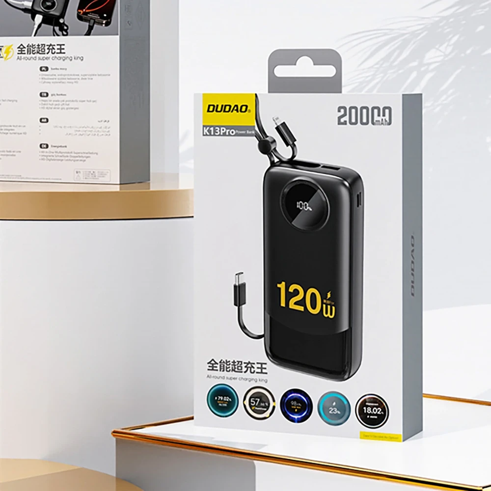 Dudao A27 MaxC 35W laidinis įkroviklis + USB-C kabelis – juodos spalvos