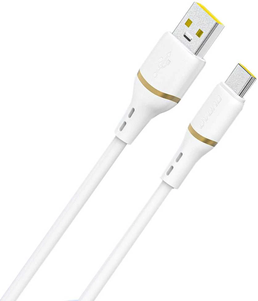 Dudao L25T USB-A - USB-C Silicone Cable 5A 1m - Baltas
