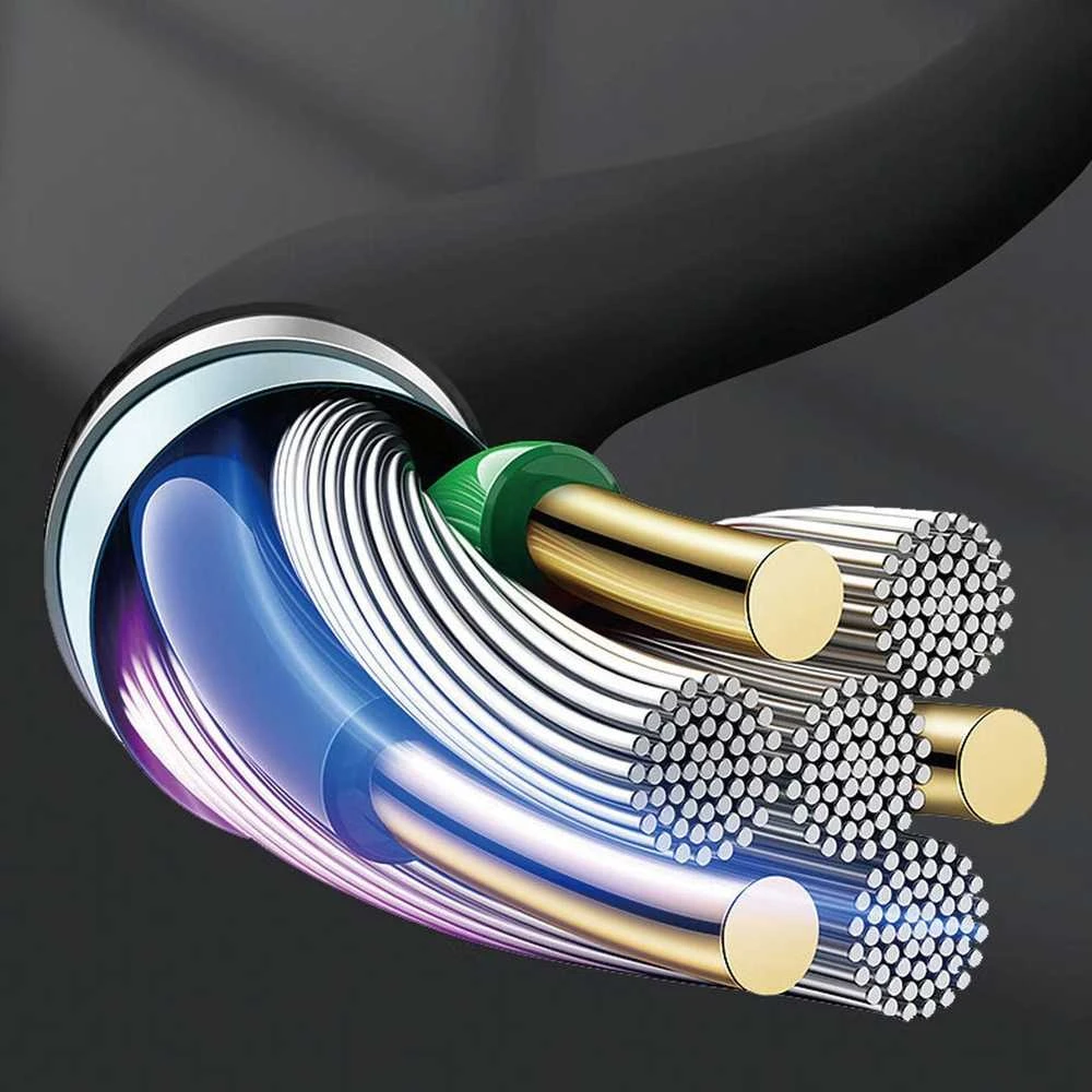 Dudao L12S AUX kabelis mini jack 3.5mm 1m 3-pole stereo – juodos spalvos