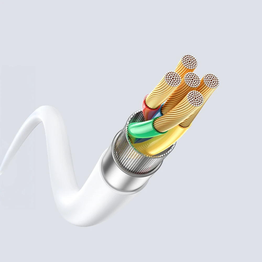 Dudao L25SM 3 A USB-A - micro USB kabelis su minkštu silikoniniu apvadu 1 m - baltas