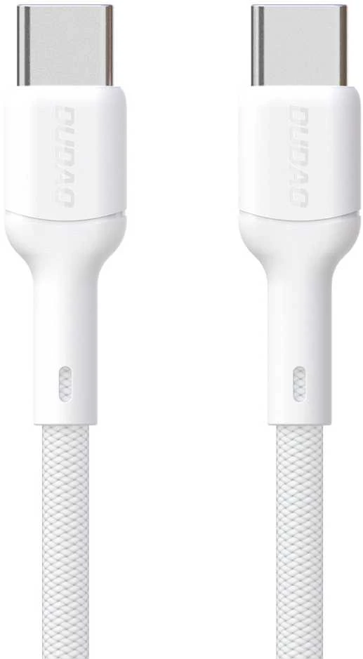 Dudao L9C 65W USB-C – USB-C kabelis 1m – baltos spalvos
