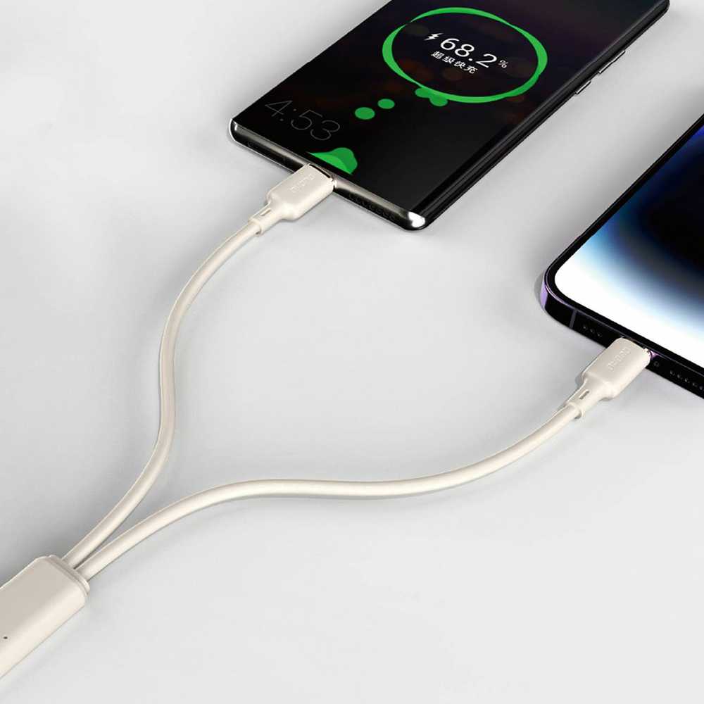 Laidas USB-C į USB-C Dudao L7SCC1M 100W 1m (baltas)