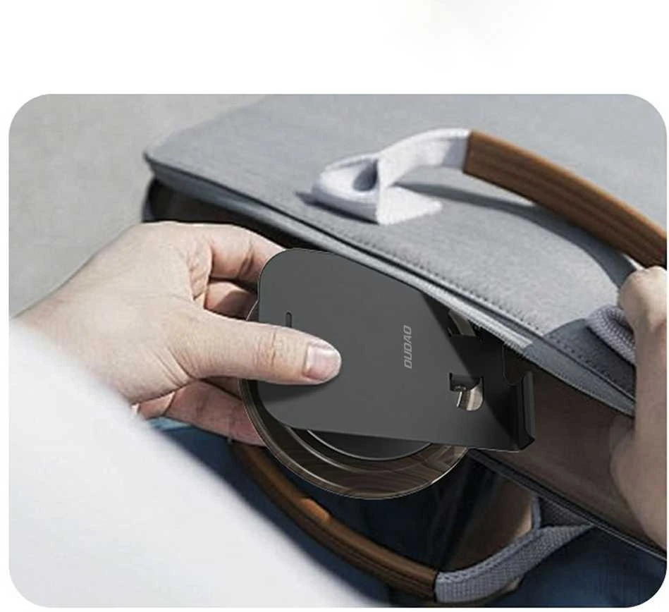 Dudao F17M 360° metalinis telefono stovas – pilkos spalvos